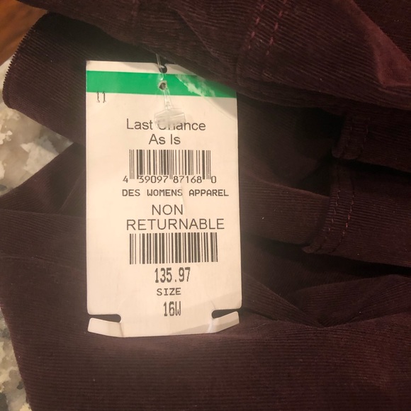 LAFAYETTE 148 MAROON MERCER CORD WIDE LEG FLARE PANTS - Picture 7 of 12